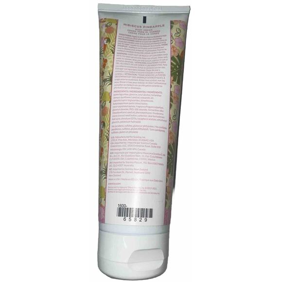 Scentsy Hibiscus Pineapple Body Cream 8 Fl. Oz Now & Zen Hand Cream 2.7 Fl. Oz - Picture 3 of 6